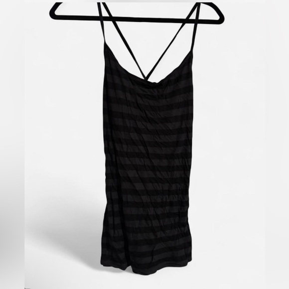Striped Strappy Yoga Tank Top - Picture 1 of 3